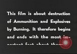 Standbild Munition Zerstörung United States USA, 1959, aus Sekunde 28 historischem Filmmaterial Videoclip 65675057541