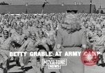 Image of Betty Grable at Army Camp Pacific Theater, 1942, second 3 stock footage video 65675057630