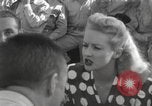 Image of Betty Grable at Army Camp Pacific Theater, 1942, second 30 stock footage video 65675057630