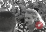 Image of Betty Grable at Army Camp Pacific Theater, 1942, second 31 stock footage video 65675057630