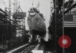 Image of launching of ships Kearny New Jersey USA, 1940, second 20 stock footage video 65675057673