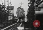 Image of launching of ships Kearny New Jersey USA, 1940, second 23 stock footage video 65675057673