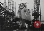 Image of launching of ships Kearny New Jersey USA, 1940, second 35 stock footage video 65675057673