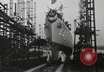 Image of launching of ships Kearny New Jersey USA, 1940, second 36 stock footage video 65675057673