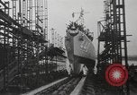 Image of launching of ships Kearny New Jersey USA, 1940, second 39 stock footage video 65675057673