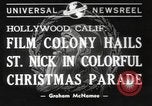Image of Hollywood Christmas parade Hollywood Los Angeles California USA, 1940, second 1 stock footage video 65675057680