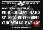 Image of Hollywood Christmas parade Hollywood Los Angeles California USA, 1940, second 4 stock footage video 65675057680