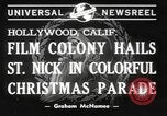 Image of Hollywood Christmas parade Hollywood Los Angeles California USA, 1940, second 5 stock footage video 65675057680