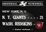 Immagine di Giants versus Redskins New York United States USA, 1940, secondo 6 filmato di repertorio 65675057683