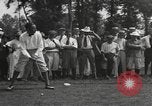 Standbild amerikanischen Golfer Walter Hagen Fertig zum Abschlag Europa, 1920, aus Sekunde 14 historischem Filmmaterial Videoclip 65675057700