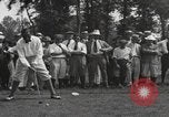 Standbild amerikanischen Golfer Walter Hagen Fertig zum Abschlag Europa, 1920, aus Sekunde 18 historischem Filmmaterial Videoclip 65675057700