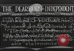 Standbild Ford der internationalen wöchentlich United States USA, 1920, aus Sekunde 62 historischem Filmmaterial Videoclip 65675057701