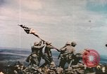 Image of Marines raise flag Iwo Jima Iwo Jima, 1945, second 20 stock footage video 65675057722