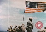 Image of Marines raise flag Iwo Jima Iwo Jima, 1945, second 24 stock footage video 65675057722