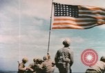 Image of Marines raise flag Iwo Jima Iwo Jima, 1945, second 26 stock footage video 65675057722