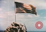 Image of Marines raise flag Iwo Jima Iwo Jima, 1945, second 40 stock footage video 65675057722
