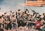 Image of Marines raise flag Iwo Jima Iwo Jima, 1945, second 45 stock footage video 65675057722