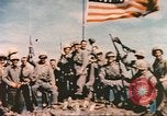 Image of Marines raise flag Iwo Jima Iwo Jima, 1945, second 50 stock footage video 65675057722