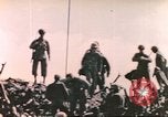 Image of Marines raise flag Iwo Jima Iwo Jima, 1945, second 57 stock footage video 65675057722