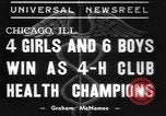 Standbild 4-H Vereine Gesundheit Gewinner Chicago Illinois USA, 1937, aus Sekunde 5 historischem Filmmaterial Videoclip 65675057737