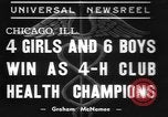 Standbild 4-H Vereine Gesundheit Gewinner Chicago Illinois USA, 1937, aus Sekunde 6 historischem Filmmaterial Videoclip 65675057737