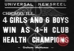 Standbild 4-H Vereine Gesundheit Gewinner Chicago Illinois USA, 1937, aus Sekunde 11 historischem Filmmaterial Videoclip 65675057737