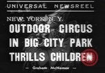 Standbild Circus im Central Park New York City USA, 1937, aus Sekunde 7 historischem Filmmaterial Videoclip 65675057739