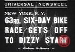 Image of six day bike race New York United States USA, 1937, second 7 stock footage video 65675057742