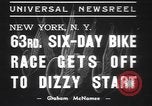 Image of six day bike race New York United States USA, 1937, second 8 stock footage video 65675057742