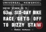 Image of six day bike race New York United States USA, 1937, second 10 stock footage video 65675057742