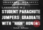 Image of naval parachute jumping school New Jersey United States USA, 1937, second 1 stock footage video 65675057743