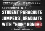 Image of naval parachute jumping school New Jersey United States USA, 1937, second 6 stock footage video 65675057743