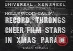 Image of Hollywood Christmas parade Hollywood Los Angeles California USA, 1937, second 10 stock footage video 65675057744