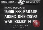 Image Croix-Rouge parade Moncton Canada, 1940, de la seconde 1 séquences d'archives historiques vidéo 65675057750