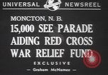 Image Croix-Rouge parade Moncton Canada, 1940, de la seconde 3 séquences d'archives historiques vidéo 65675057750