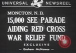 Image Croix-Rouge parade Moncton Canada, 1940, de la seconde 4 séquences d'archives historiques vidéo 65675057750