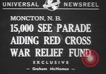 Image Croix-Rouge parade Moncton Canada, 1940, de la seconde 5 séquences d'archives historiques vidéo 65675057750