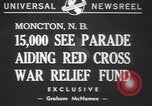 Image Croix-Rouge parade Moncton Canada, 1940, de la seconde 6 séquences d'archives historiques vidéo 65675057750