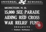 Image Croix-Rouge parade Moncton Canada, 1940, de la seconde 7 séquences d'archives historiques vidéo 65675057750
