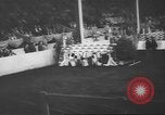 Image of horse jumping show Canada, 1960, second 34 stock footage video 65675057783
