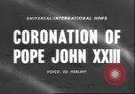 Image of Pope John XXIII Vatican City Rome Italy, 1958, second 1 stock footage video 65675057799