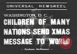 Image of International Christmas broadcast Washington DC USA, 1938, second 6 stock footage video 65675057811