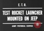 Standbild test Raketenwerfer Elsass Frankreich, 1944, aus Sekunde 3 historischem Filmmaterial Videoclip 65675057851
