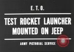 Standbild test Raketenwerfer Elsass Frankreich, 1944, aus Sekunde 6 historischem Filmmaterial Videoclip 65675057851