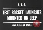 Standbild test Raketenwerfer Elsass Frankreich, 1944, aus Sekunde 8 historischem Filmmaterial Videoclip 65675057851