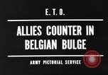 Standbild Schlacht in den Ardennen in Belgien während Zweiten Weltkrieg Belgien, 1945, aus Sekunde 3 historischem Filmmaterial Videoclip 65675057852