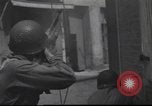 Image of United States Army fighting in streets Saint Malo France, 1944, second 53 stock footage video 65675057874