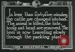Immagine di Carne Industria di imballaggio Chicago Illinois USA, 1922, secondo 3 filmato di repertorio 65675057878