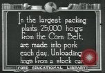 Standbild Meat Packing industry United States USA, 1922, aus Sekunde 1 historischem Filmmaterial Videoclip 65675057881