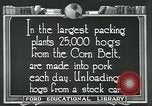 Standbild Meat Packing industry United States USA, 1922, aus Sekunde 9 historischem Filmmaterial Videoclip 65675057881